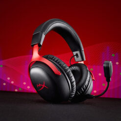 Alternative view of HyperX Cloud III S Wireless – gamingheadset (sort-rød)