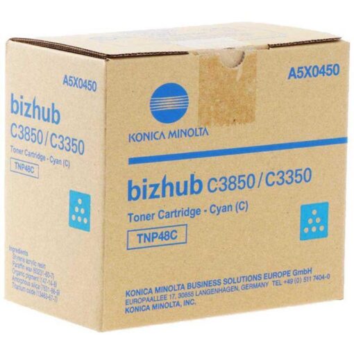 KonicaMinolta Toner TNP-48 für bizhub C3350/3850 (A5X0450) cyan