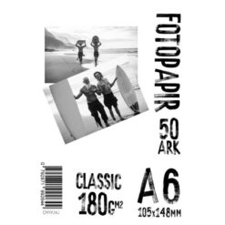 Papir, A6 180g Glossy Foto Papir