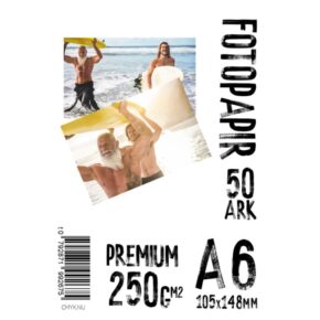 Papir, A6 250g Glossy Premium Foto Papir