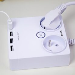 Huslog flat extension cord with 2 sockets EMX-190124 - Billede 4