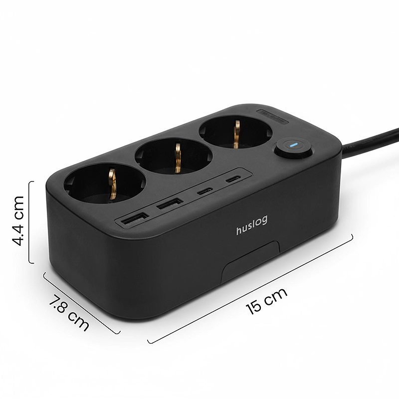 Huslog Power strip with phone holder HUS1056 - Billede 4