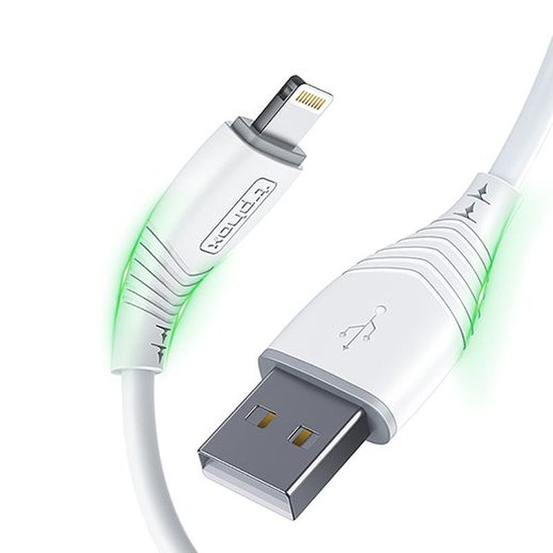 CABLE T-PHOX NATURE LIGHTNING WHITE 1.2M 3A - Billede 4
