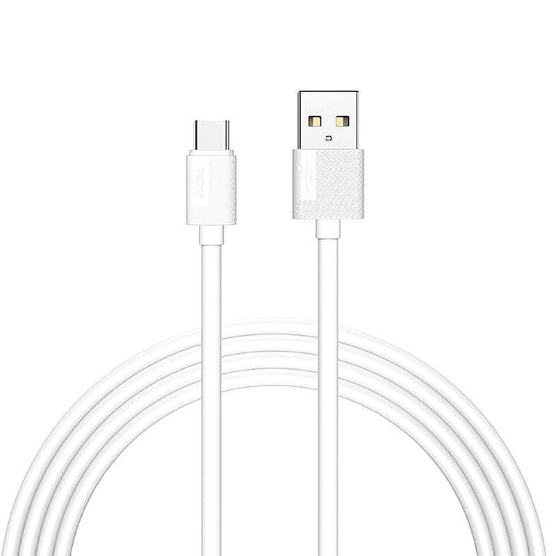 CABLE T-PHOX NETS TYPE-C WHITE 3A ; PVC ; 1,2M