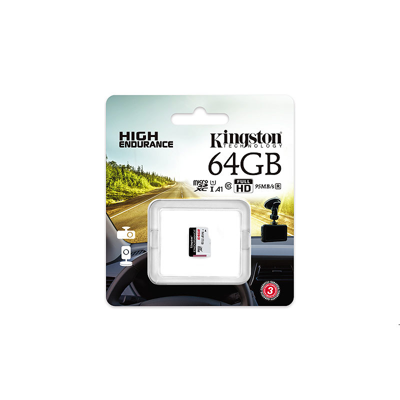 Kingston Technology High Endurance 64 GB MicroSD UHS-I Klasse 10 - Billede 3