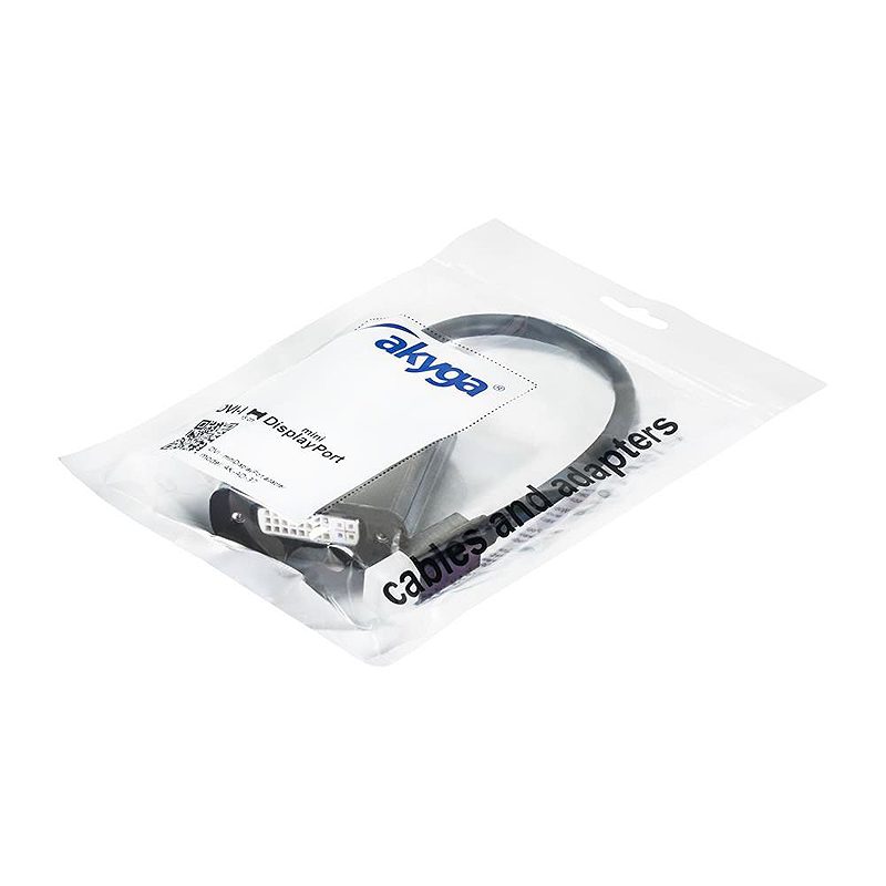 Alternative view of Akyga converter adapter with cable AK-AD-37 mini DisplayPort (m) / DVI 24+5 pin (f) 15cm