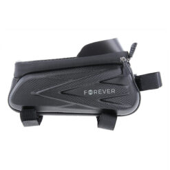 Alternative view of Waterproof bike frame bag with shell sides and phone holder Forever Outdoor black