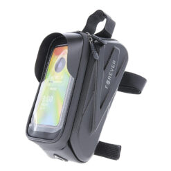 Waterproof bike frame bag with shell sides and phone holder Forever Outdoor black - Billede 4