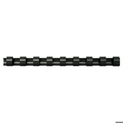 Plast Spiralryg 50st 38mm Sort