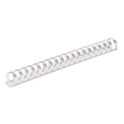 Plast Spiralryg 100st 19mm Hvid