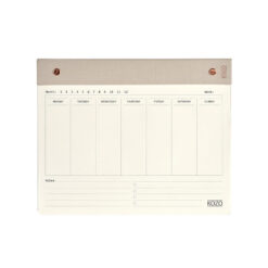 KOZO Ugeplanner 25x20cm Premium Sand
