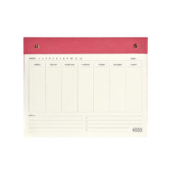KOZO Ugeplanner 25x20cm Premium Guava Pink