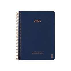 KOZO Kalender 2027 A5 Uge per opslag Navy