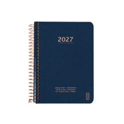 KOZO Kalender 2027 A6 Uge per opslag Navy