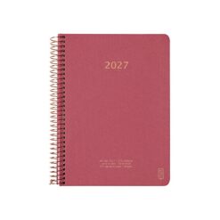 KOZO Kalender 2027 A5 Uge per opslag Guava Pink