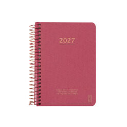 KOZO Kalender 2027 A6 Uge per opslag Guava Pink