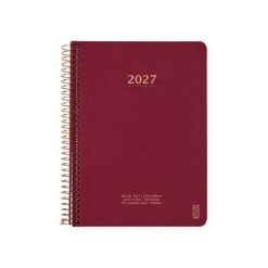 KOZO Kalender 2027 A5 Uge per opslag Berry