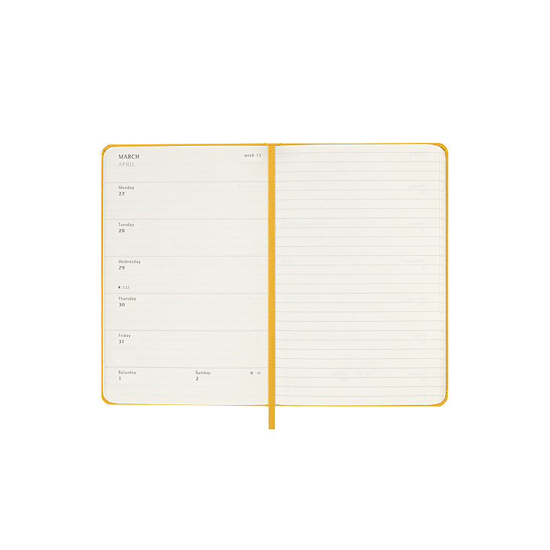 Classic Hard 12M Week Note Pocket Orange Gul 2023 - Billede 5