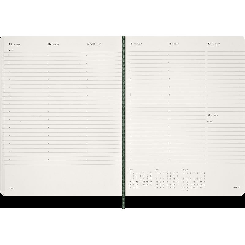 Essential Planner Weekly Vertical XXL Myrtle Green 2026 - Billede 2