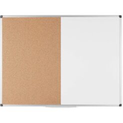 Opslagstavle Kombi Whiteboard/Kork 120x90cm