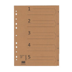 1-5 Indexfaner i Kraftpapir