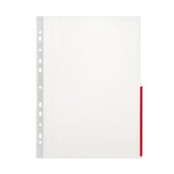 Signallomme A4 PP 105 Micron 100 Pakke Rød - Billede 3