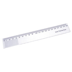 Skolelineal 20cm Transparent