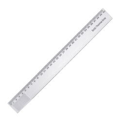 Skolelineal 30cm Transparent