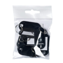 Nøglering PET 10stk Sort