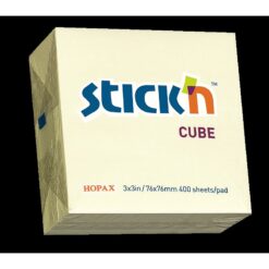 Noteskub 76x76 400 Blad Gul