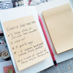 Notesblok 150x101 100 Blad Linjeret Kraftpapir Brun