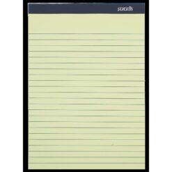 Sticky Memo 254x178 50 Blad Linjeret Gul