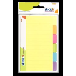 Alternative view of Divider Notesblok 6st 148x98 10 Blad Linjeret Assorterat Neon
