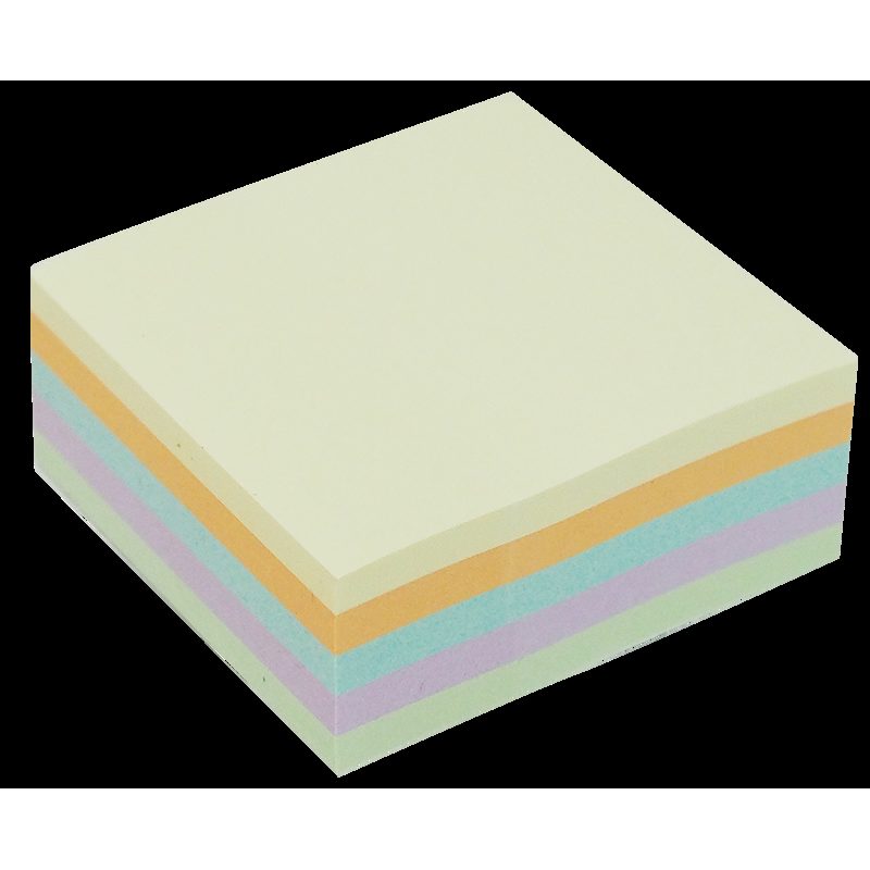 Alternative view of Miljø Notisblok 240 ark 51x51mm Assorterad 5 Farver