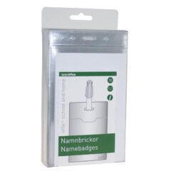 Navneskilt Clip/Strop ID-Kort 100x150mm Blød 10 Pack Smal Åbn. - Billede 4