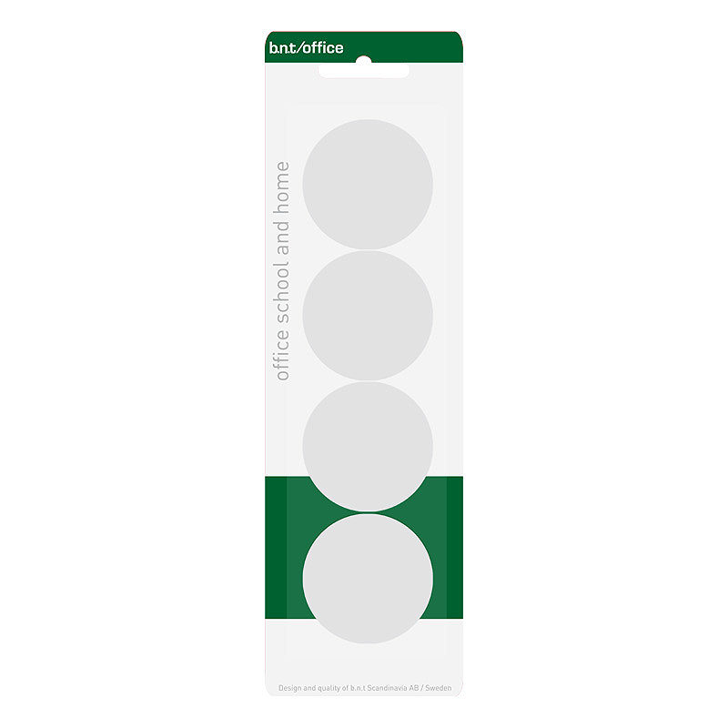 Magneter 40mm 4 Stykk Hvid - Billede 2