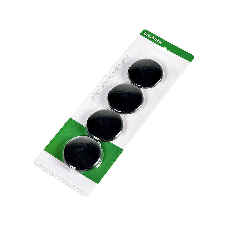 Magneter 40mm 4 Stykk Sort