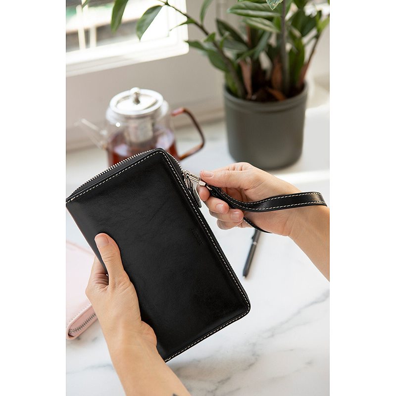 Alternative view of Filofax Malden Ringbind Personal Compact Zip Handledsrem Svart