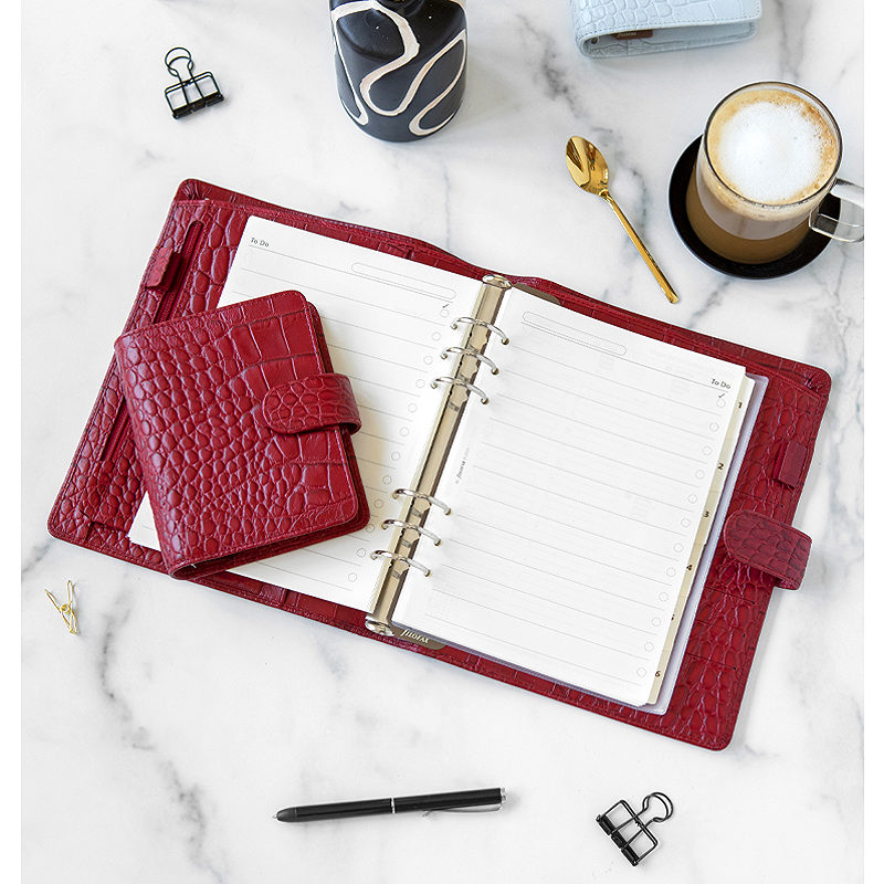 Alternative view of Filfax Systemkalender Classic Croc Pocket Cherry