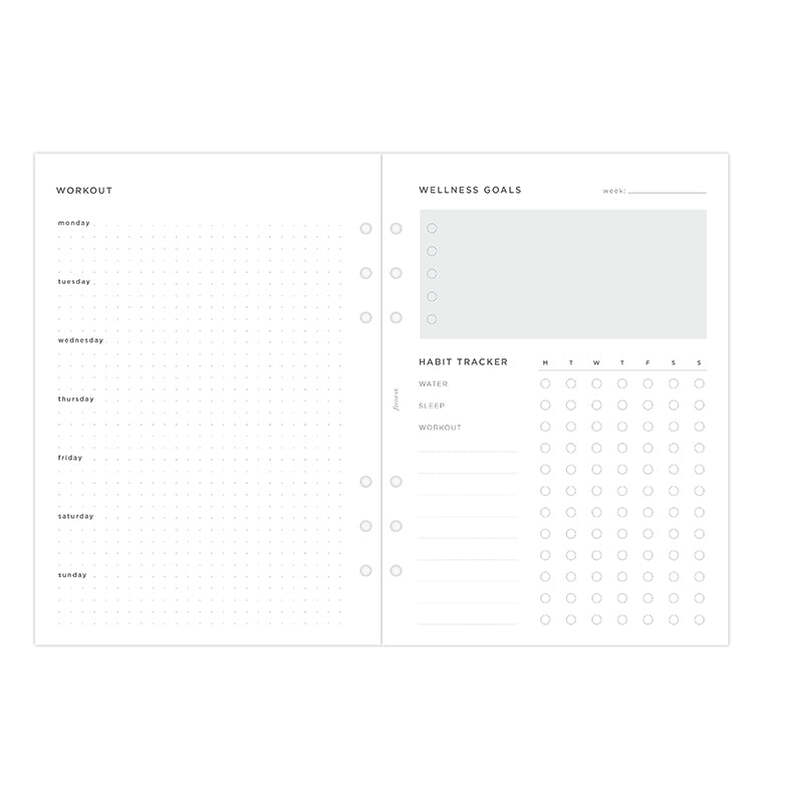 Wellness Trackers A5 Refill - Billede 3