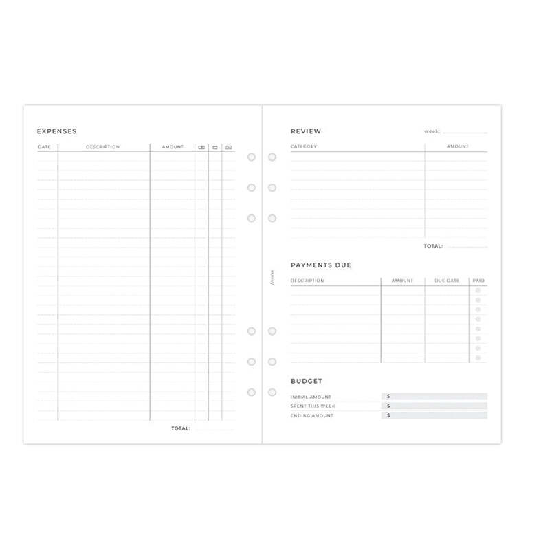 Filofax Budget Planner Refill A5 - Billede 2