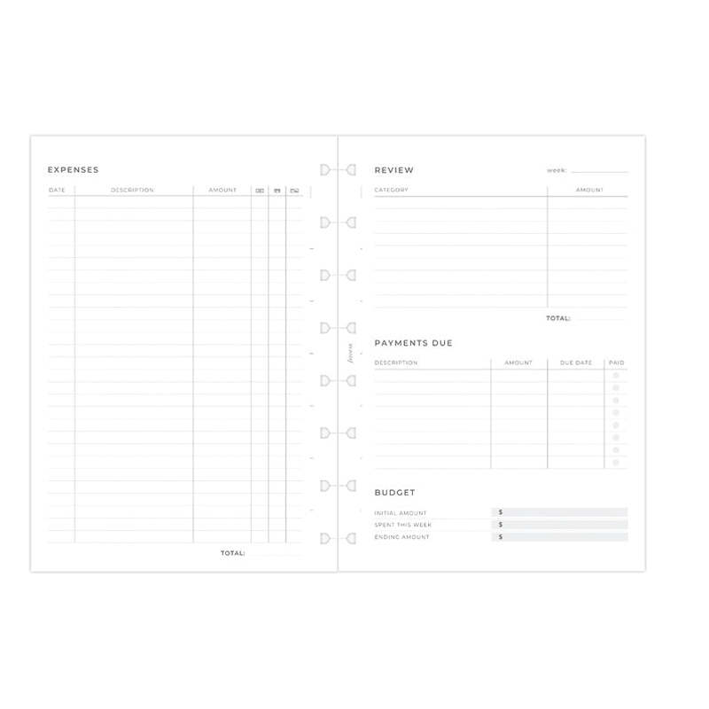 Budget Planner Notesbog Refill A5 - Billede 2