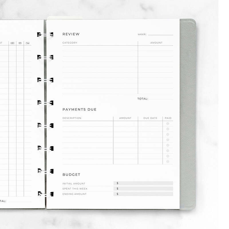 Budget Planner Notesbog Refill A5 - Billede 3