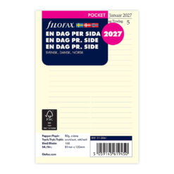Refill Pocket 2027 Dag Per Siden Svensk/Dansk/Norsk