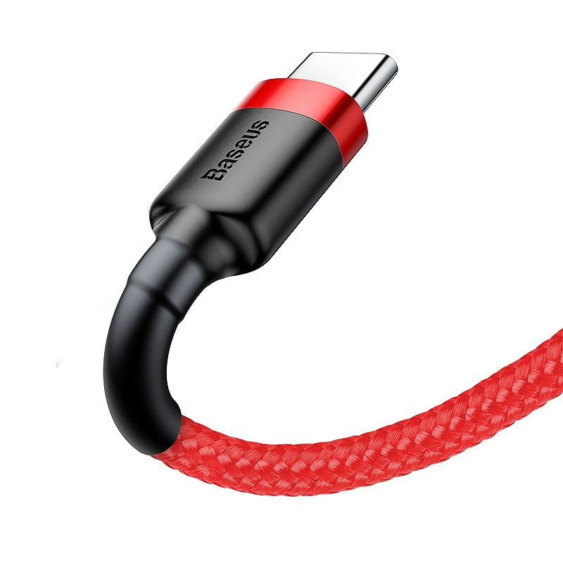 Alternative view of Baseus cable Cafule USB - USB-C 1,0 m 3A red