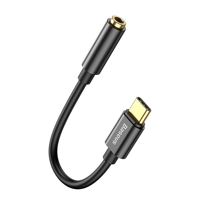 Baseus adapter L54 USB-C to jack 3,5 mm black - Billede 2