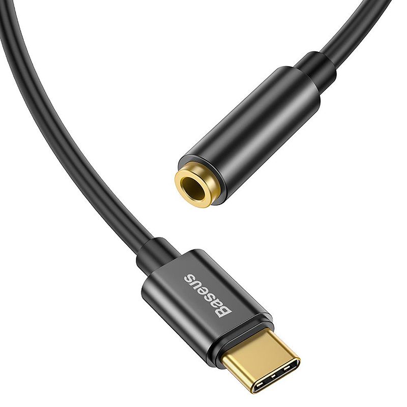 Baseus adapter L54 USB-C to jack 3,5 mm black - Billede 3