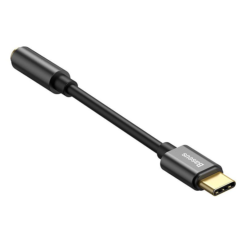 Baseus adapter L54 USB-C to jack 3,5 mm black - Billede 4