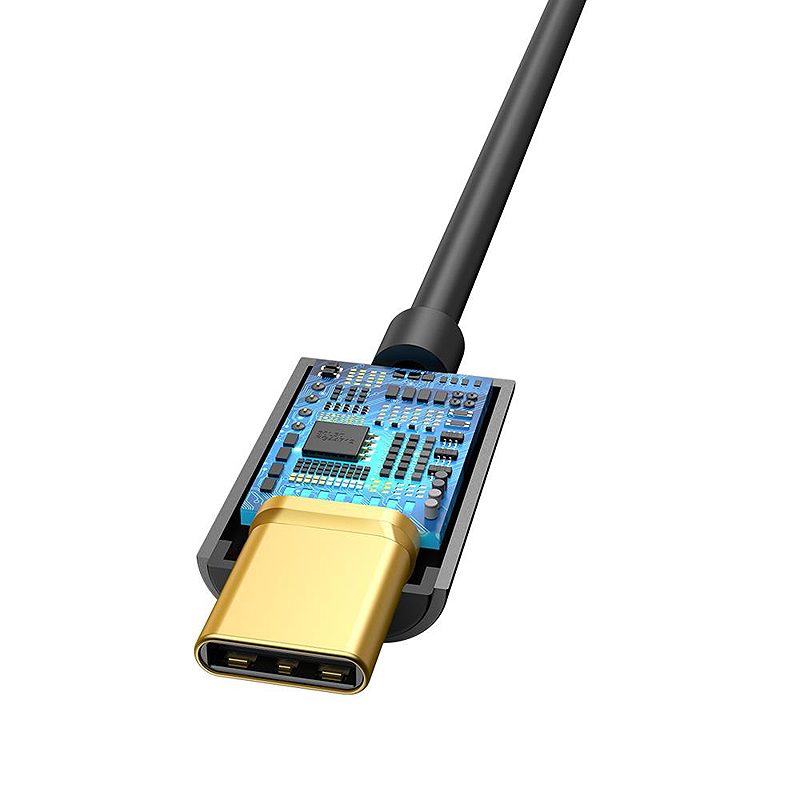 Baseus adapter L54 USB-C to jack 3,5 mm black - Billede 5
