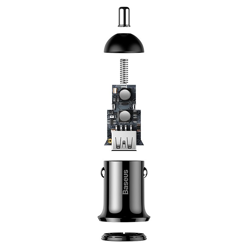 Baseus car charger Grain Pro 2x USB 4,8A black - Billede 3